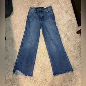 BCBGeneration Flare Wide Leg Blue Jeans